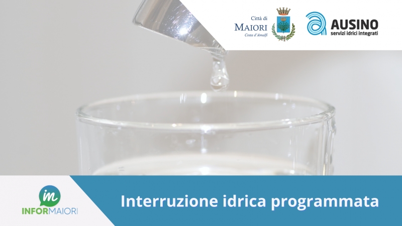 Interruzione idrica programmata 6 marzo p.v. in Via G. Capone dal civico 31 al civico 55