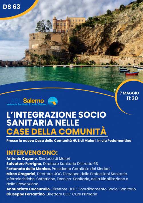 Maiori, gioved� la presentazione della Casa della Comunit� HUB nel complesso Stella Maris, per il potenziamento dei servizi sociosanitari in Costa d\'Amalfi